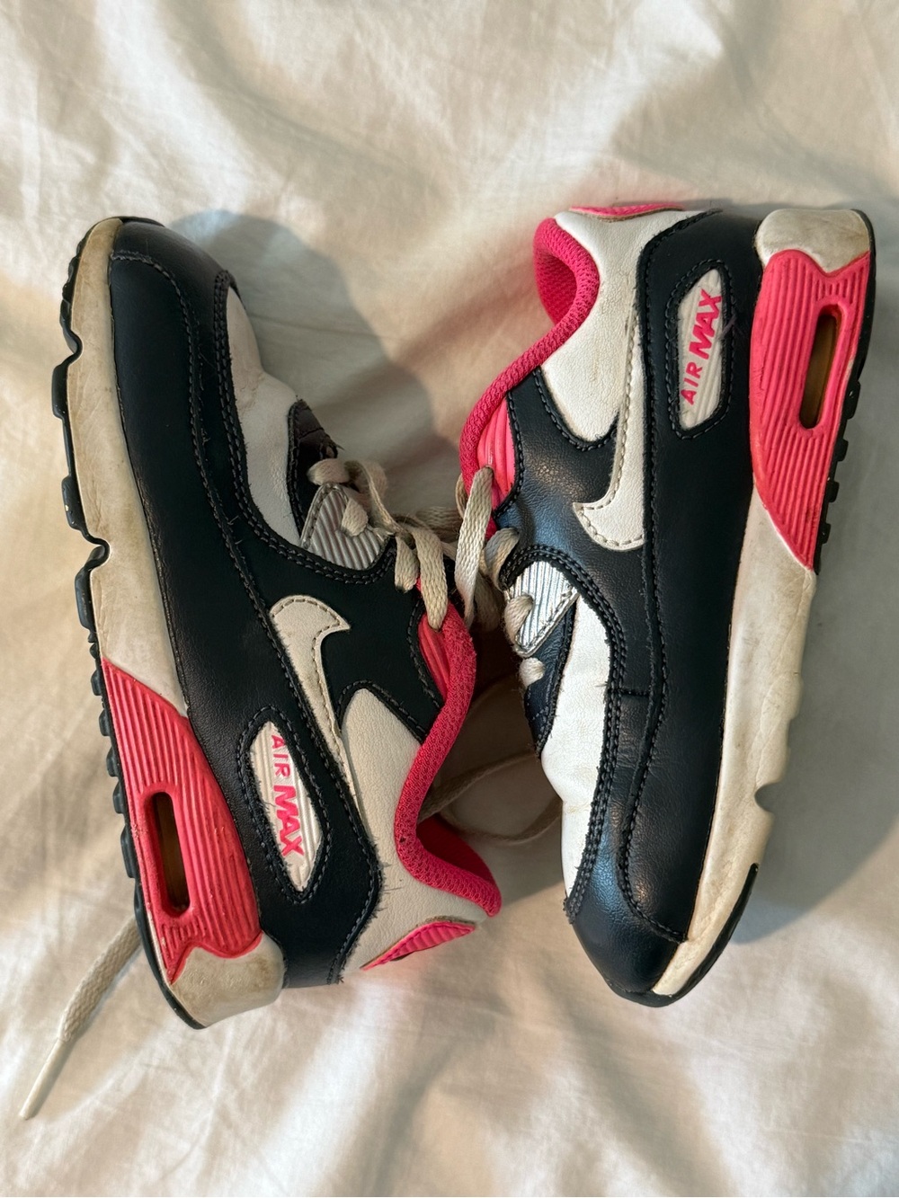 Nike Kids Air Max Sneakers - Black, White & Pink